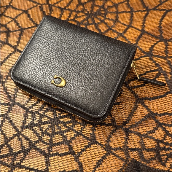 Coach essential billfold wallet - black/brass - Picture 1 of 13